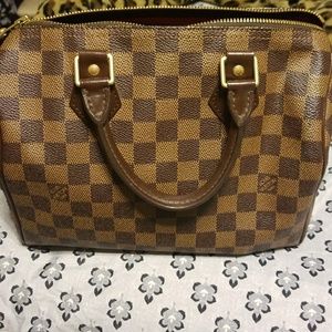 Speedy 25 Louis Vuitton Damier Ebene